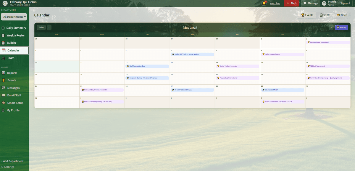Events Calendar